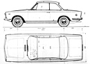 Fiat 1500 Berlinetta Vignale (1962) - auf einer Skizze
