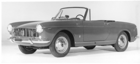 Fiat 1500 Cabriolet (1963) - Seitenansicht, links