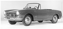 Fiat 1500 Cabriolet (1963) - Seitenansicht, links