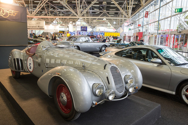 Image: Fiat 1500 Turolla (1947) - at the start of the then Mille Miglia - Auto e Moto d'Epoca Bologna 2023