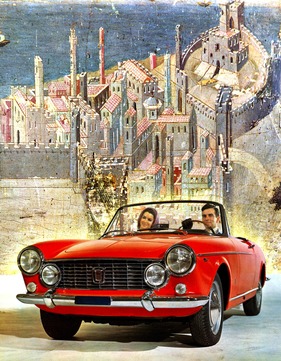 Fiat 1600 S Cabriolet (1963) - Dolce Vita - Aufnahme aus einem Verkaufsprospekt von 1963