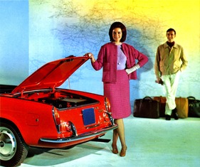 Fiat 1600 S Cabriolet (1963) - ansehnliches Gepäckabteil - Aufnahme aus einem Verkaufsprospekt von 1963