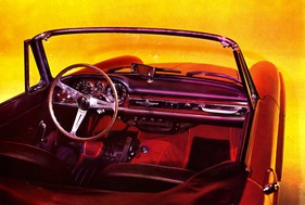 Fiat 1600 S Cabriolet (1963) - edles Interieur - Aufnahme aus einem Verkaufsprospekt von 1963