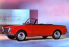 Fiat 1600 S Cabriolet (1963) - schlicht und schnörkellos gezeichnet durch Pininfarina - Aufnahme aus einem Verkaufsprospekt von 1963
