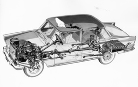 Fiat 1800 (1959) - Durchsichtzeichnung vom Werk