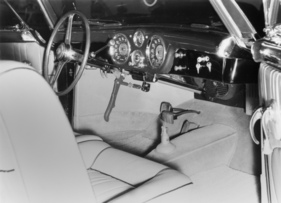 Fiat 1900 Coupé Vignale (1953) - Interieur des eleganten Coupés, fotografiert am Turiner Automobilsalon 1953