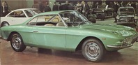 Fiat 2300 Coupé Speciale Lausanne 1964 (1964) - Spezialkarosserie von Pininfarina - an einer Ausstellung