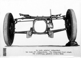 Fiat 500 (1936) - die vorderen Einzelradaufhängungen