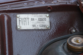 Fiat 500 (1948) - Chassis-Plakette