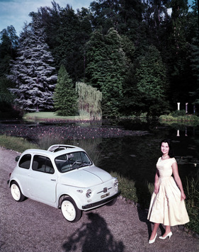 Fiat 500 (1958) - Weiss in Weiss