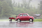 Fiat 500 (1968) - mit Anhänger auf dem Weg nach Seelisberg - O-iO 2016