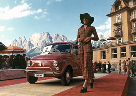 Fiat 500 (1970) - Auftritt in Cortina d'Ampezzo