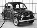 Fiat 500 (1972) - Seitenaufprallversuch - der deformierte Fiat 500