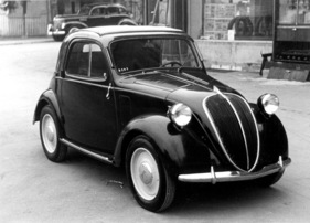 Fiat 500 A Topolino (1947) - im Jahr 1947 kostete der Wagen mit Rolldach CHF 5200