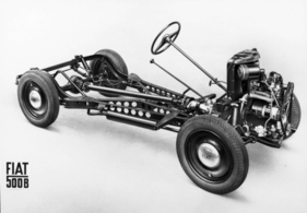 Fiat 500 B (1948) - Chassis ohne Karosserie beim 500 B