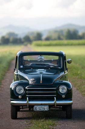 Fiat 500 C Topolino (1949) - mit dem C-Modell ging wegen der integrierten Scheinwerfer etwas vom "Mäusischen" verloren
