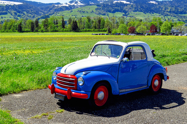 Image: Fiat 500 C Topolino (1954) - as lot 12 at the Swiss Classic World auction of the Oldtimer Gallery on June 1, 2024