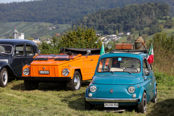 Fiat 500 Giardinera (1968) - neben VW Kübel 181 - 8. Lägern Classic 2025