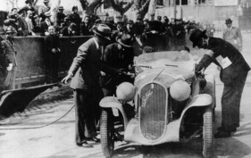 Fiat 508 Balilla (1933) - Luigi Villoresi mit Bruder Emilio im Fiat beim Gaisbergrennen 1933