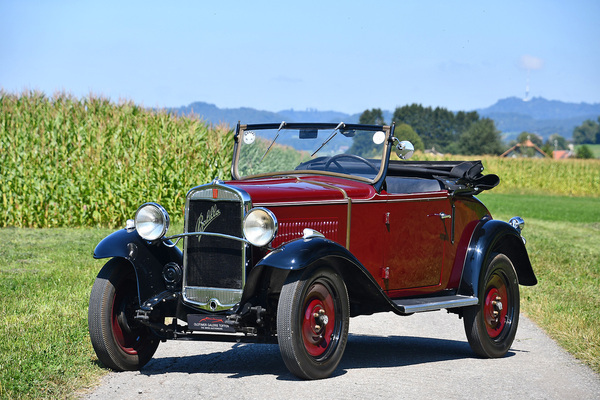 Image: Fiat 508 Balilla Spider (1934) - offered as lot 155 at the Oldtimer Galerie Toffen auction on October 16, 2021