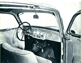 Fiat 508 C / 1100 Balilla (1937) - Interieur und Armaturenbrett des Vorkrieg-Fiats