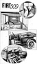 Fiat 509 (1926) - Fahrzeugdetails aus einem zeitgenössischen Verkaufsprospekt