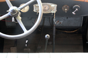 Fiat 521 Feuerwehrauto (1928) - die Kurbel rechts war für den Betrieb der Feuerwehrsirene eingebaut worden