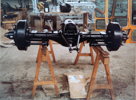 Fiat 521 Feuerwehrauto (1928) - die restaurierte Hinterachse