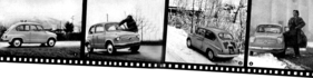 Fiat 600 (1955) - Fotosteifen von der Testfahrt