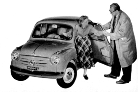 Fiat 600 (1955) - Wenn man einen Testwagen aus solch zarten Händen übernimmt... Fiat 600 (1955) - Wenn man einen Testwagen aus solch zarten Händen übernimmt...