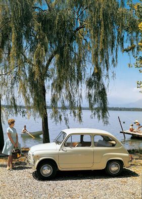Fiat 600 (1956) - am Strand