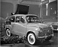 Fiat 600 (1956) - nun auch mit Faltdach - Genfer Autosalon 1956