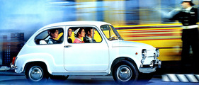 Fiat 600 D (1966) - für die ganze Familie, und das auf nur 3,315 Metern Länge - Abbildung aus einem Verkaufsprospekt (1966)