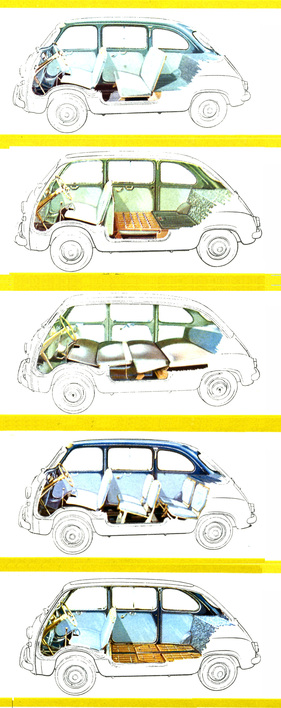 Fiat 600 D Multipla (1966) - unerreichte Variabilität auf minimaler Grundfläche