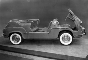 Fiat 600 Jolly - von Ghia, auf der Basis des Fiat 600 Multipla gebaut - Genfer Autosmobilsalon 1959