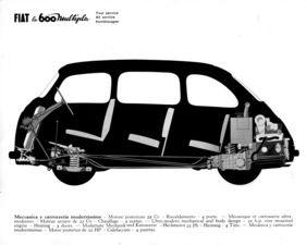 Fiat 600 Multipla (1956) - Querschnitt durch den Sechssitzer