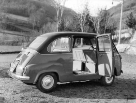 Fiat 600 Multipla (1956) - ein Sechssitzer mit heruntergeklappten Sitzen