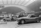 Fiat 8 V (1952) - ausgestellt auf dem Turiner Autosalon von 1952, im Hintergrund ein Lancia Aurelia GT