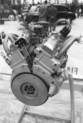 Fiat 8 V (1952) - der Motor des Otto Vu, ausgestellt am Turiner Autosalon von 1952