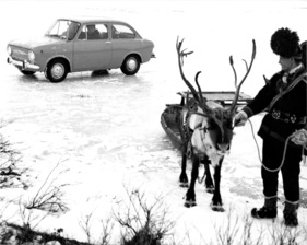 Fiat 850 (1964) - harte Testbedingungen für den kleinen Fiat, Tiefsttemperaturen jenseits des arktischen Polarkreises