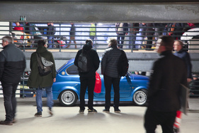 Fiat 850 Abarth (Nachbau) (1971) - sorgte für einiges Interesse im Parkhaus - Bremen Classic Motorshow 2019
