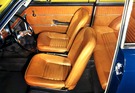 Fiat 850 Coupé (1967) - Interieur eines Serie-1-Coupés - Abbildung aus dem Verkaufsprospekt