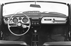 Fiat 850 Spider (1968) - Lenkrad und Armaturenbrett