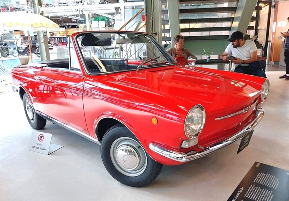 Fiat 850 Spider Vignale (1968) – Ausstellung "125 Jahre Fiat" in der Autoworld Brüssel