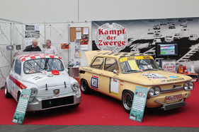 Bild Fiat-Abarth 1000 TC Corsa (1967) - zusammen mit NSU TT auf dem Stand der "Kampf der Zwerge" (Techno Classica 2017)