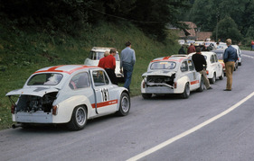 Bild Fiat Abarth 1000 TCR (1970) - am Start des Bergennens am Gurnigel 1970