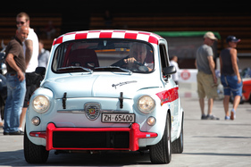 Fiat-Abarth 1000 TCR bei der Abfahrt - Eindrücke DolderClassics vom 7. September 2014