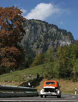 Fiat Abarth 695 ESSE (1972) am Jochpass Memorial 2011 (Start-Nr. 162)
