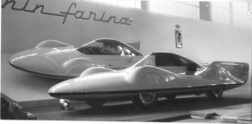 Fiat-Abarth 750 Pininfarina (1957) - Rekordwagen, präsentiert auf einer kleinen Monza-Bahn - Genfer Autosalon 1957