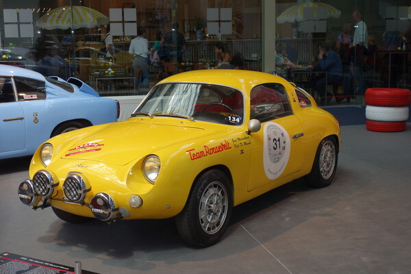Fiat-Abarth 750 Record Monza (1958) – Ausstellung "75 Jahre Abarth" in der Autoworld Brüssel